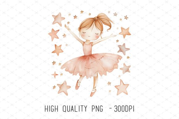 Boho Nursery Dancing Ballerina Clipart Guide