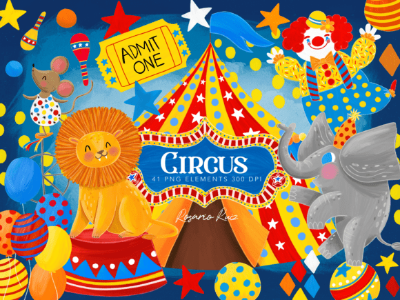 Bringing the Big Top to Life: Creative Uses for Circus Clipart PNG Clown, Lion, and Tent Designs