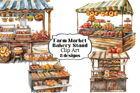 Bringing the Farmer’s Market Home: Creative Uses for Watercolor Bakery Stand Clipart