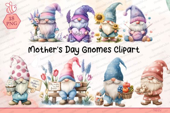 Celebrate Mother’s Day in Style with Adorable Gnome Clipart