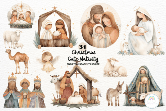 Cute Christmas Nativity Scene Clipart Guide