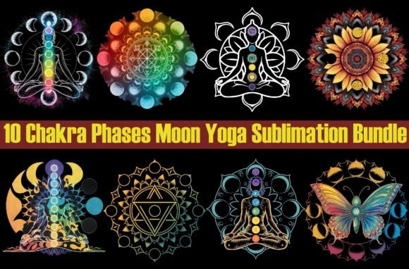 Evaluating the Chakra Phases Moon Yoga PNG Bundle for Creative Projects