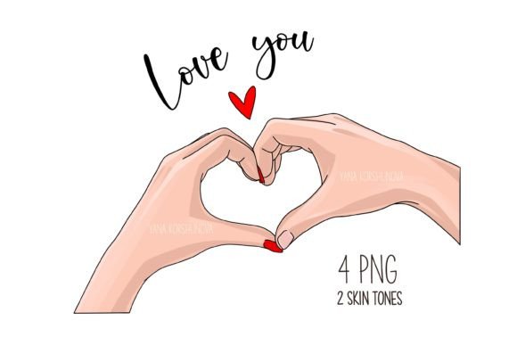 Lovers Clipart & Couple Hands Art