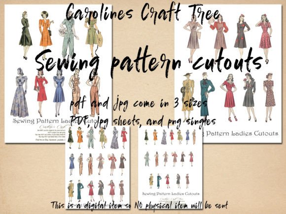 Reviving Vintage Elegance: A Guide to Using Sewing Pattern Lady Cutouts in Junk Journals and Crafts