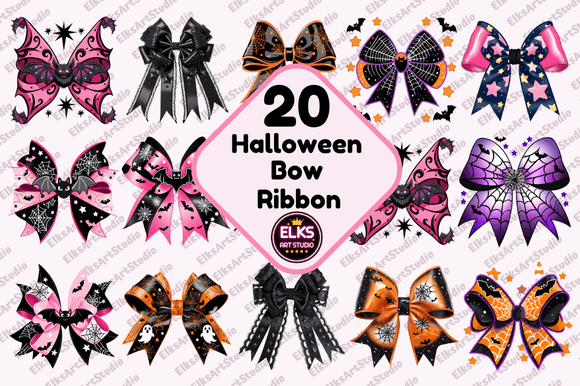Strategic Design Application: Leveraging Halloween Bow Ribbon Sublimation Clipart for Seasonal Success
