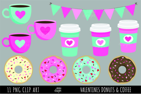 Strategic Visual Assets: Leveraging Valentines Donuts, Donuts and Coffee for Brand Impact
