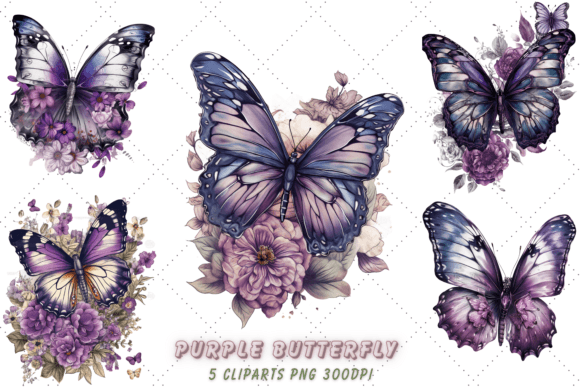 Unlocking Creative Potential with Purple Butterfly Sublimation Clipart