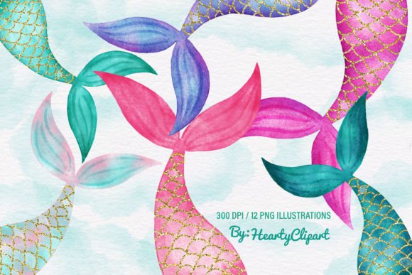 Unlocking the Potential of the Watercolor Mermaid Tail Collection for Professional Designs