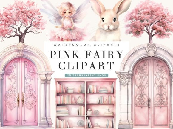 Unlocking Whimsy: A Guide to the Watercolor Pink Fairy Clipart Bundle
